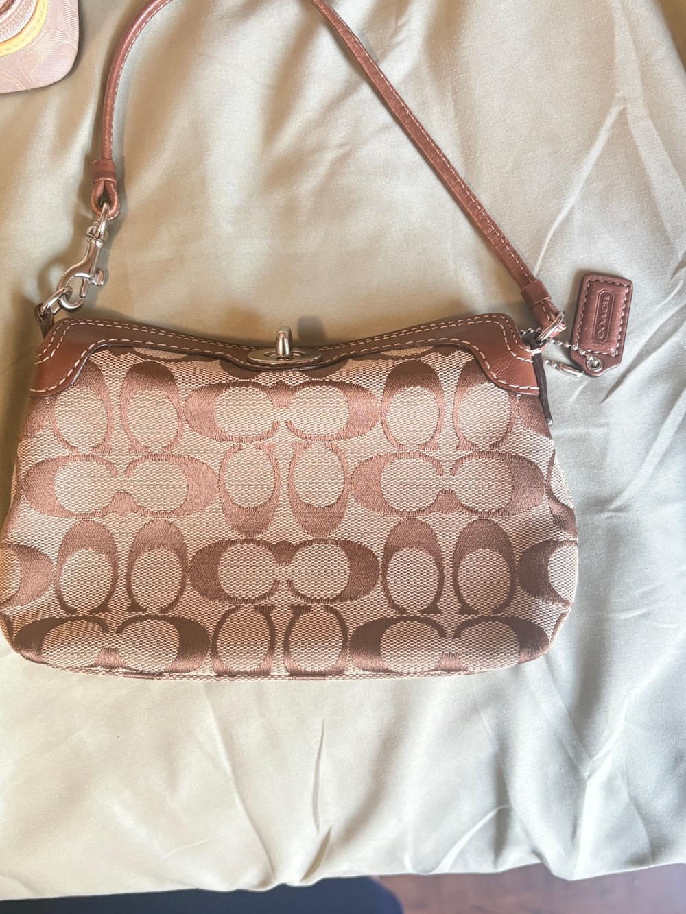 Coach Pink and Signature Canvas Cosmetic Bag Collection - Picture 9 of 13